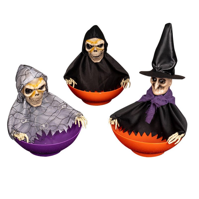 Halloween Ghoul Trick or Treat Bowl with Covering-Theone Apparel
