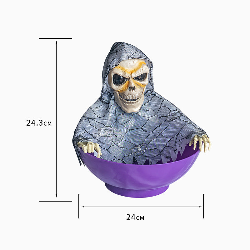 Halloween Ghoul Trick or Treat Bowl with Covering-Theone Apparel