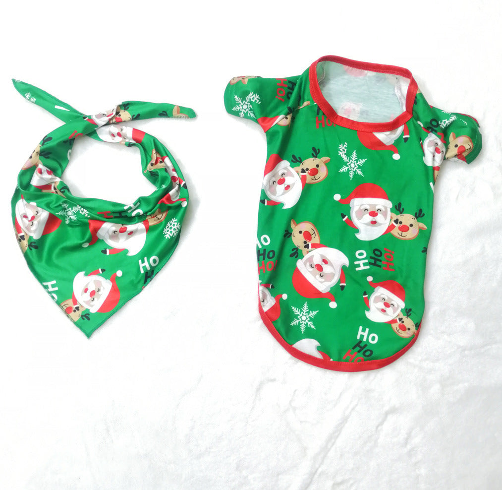 Ho Ho Ho Green and Red Matching Family Christmas Pajama Set-Theone Apparel