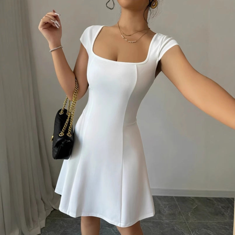 Sleek A-Line Vest Dress with Slim Silhouette and Elegant Lines