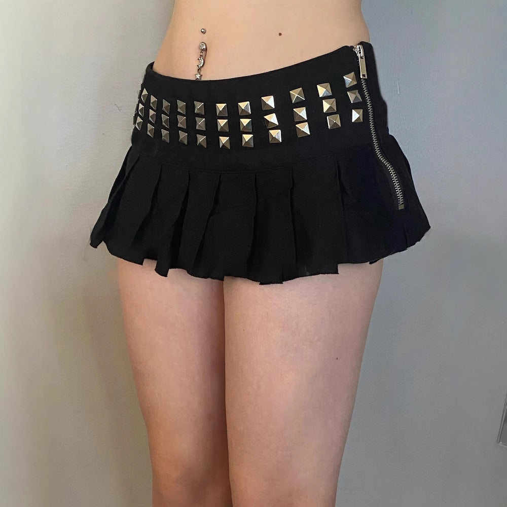 Pleated Skirt With Sparkling Detail For Summer Glam
