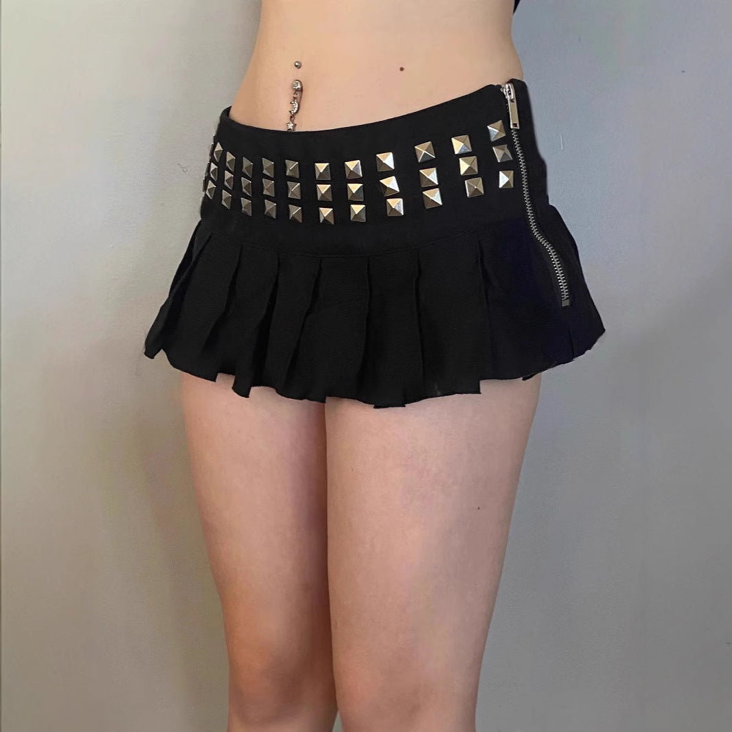 Pleated Skirt With Sparkling Detail For Summer Glam
