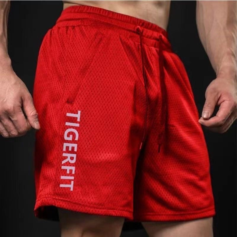 Pantalones cortos de secado rápido de malla transpirable para comodidad activa