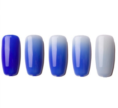 Ombre Color Short Blunt Coffin Nails in Various Colors-Color 2-Theone Apparel