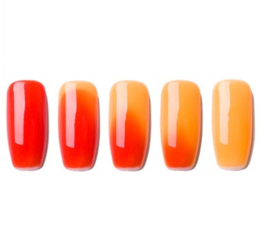 Ombre Color Short Blunt Coffin Nails in Various Colors-Color 8-Theone Apparel