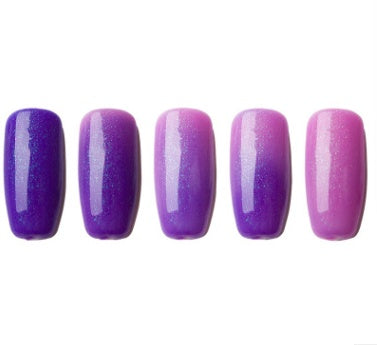 Ombre Color Short Blunt Coffin Nails in Various Colors-Color 4-Theone Apparel