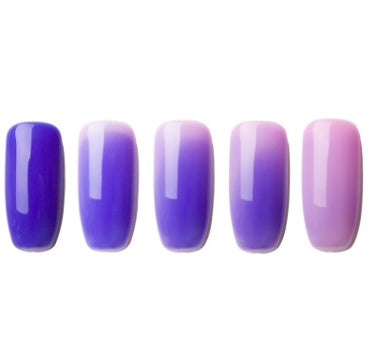 Ombre Color Short Blunt Coffin Nails in Various Colors-Color 10-Theone Apparel