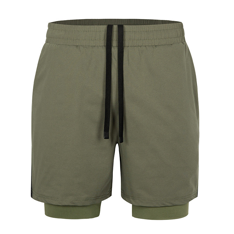 Plaid-Detail Quick-Dry Pants for Ultimate Summer Outdoor Adventures-Army Green-Theone Apparel