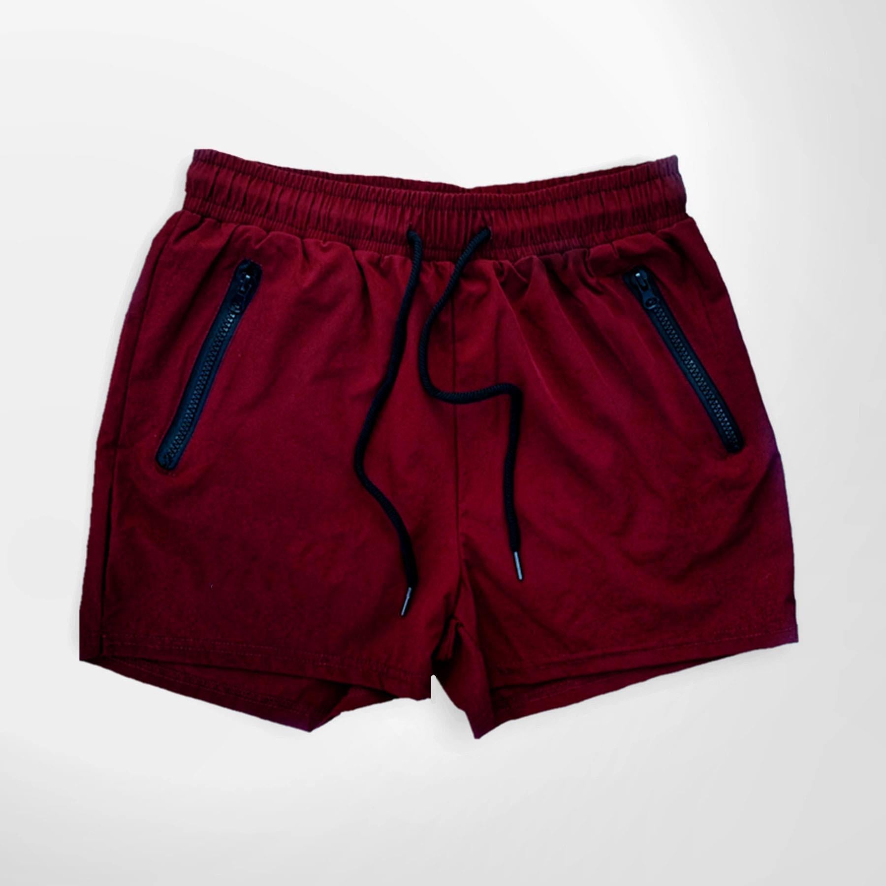 Stylish Sporty Shorts for Trendsetting Summer Athletes-Maroon-Theone Apparel