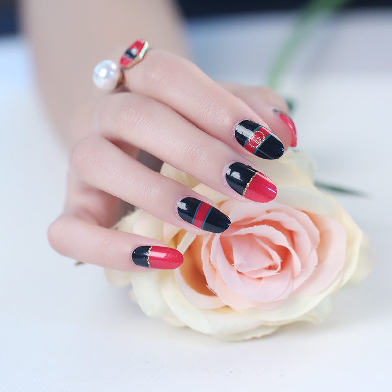Women's Chevron Accent Nail Sitckers for At Home Manicures-Theone Apparel