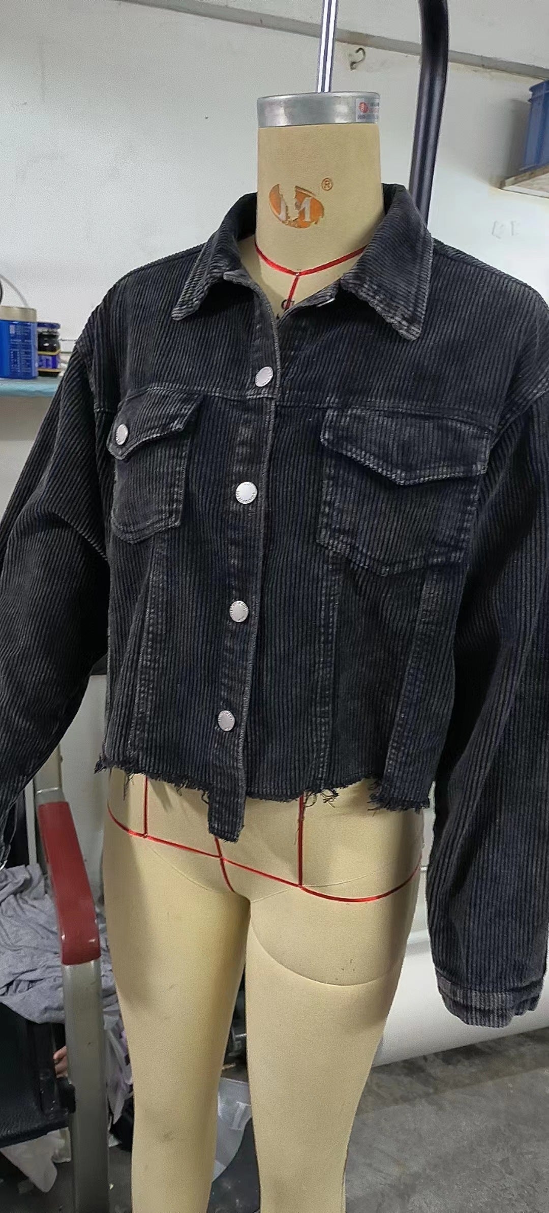 Women's Corduroy Christmas Themed Button Up Shirt in Various Colors-Theone Apparel