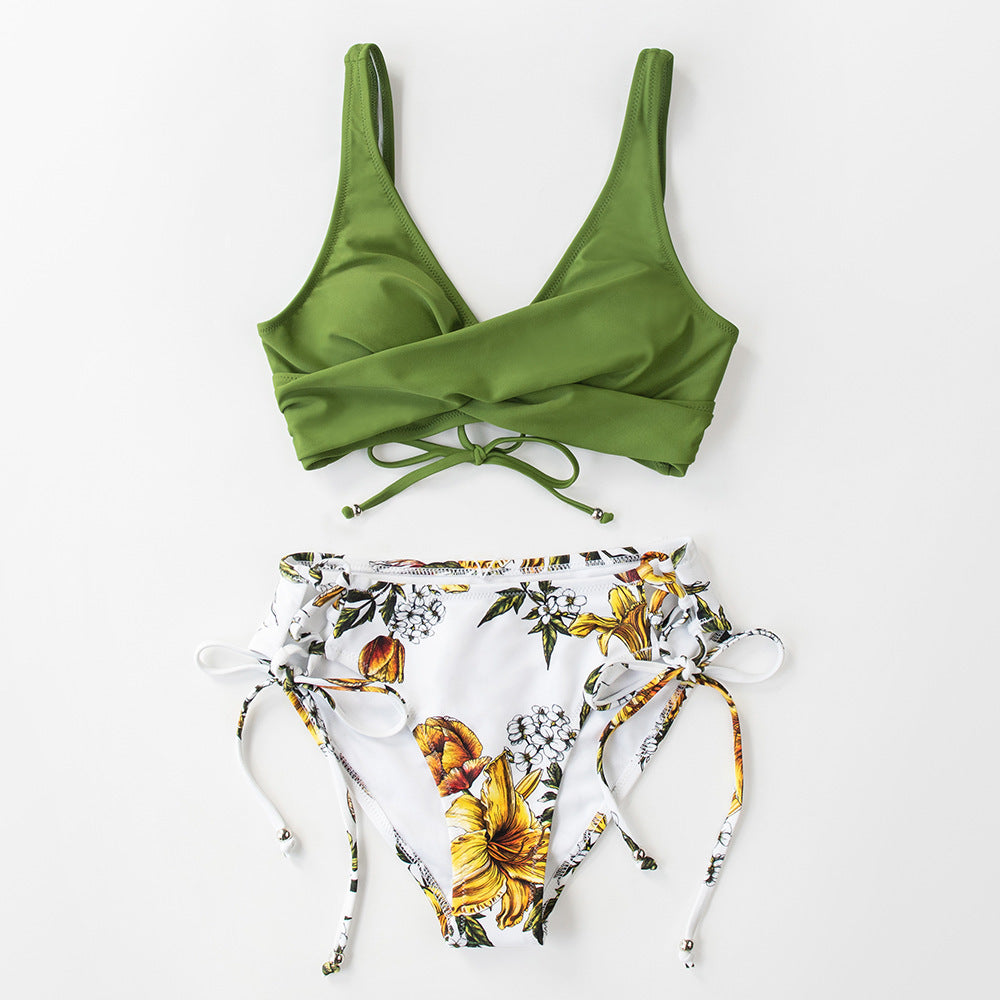 Women's Two Piece Lemon Themed Bikini Set-Theone Apparel