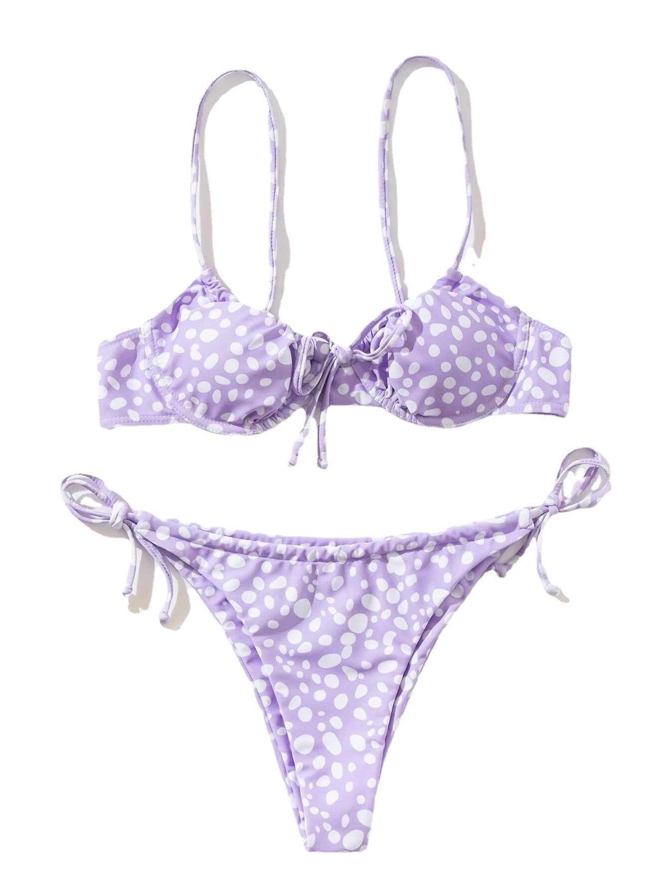 Chique dames gesplitste bikini -pak voor elegante zomer