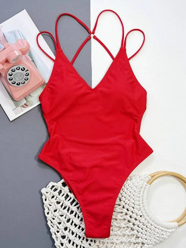 Beauty-Back One-Piece Bikini Swimsuit for Chic Beach Appeal