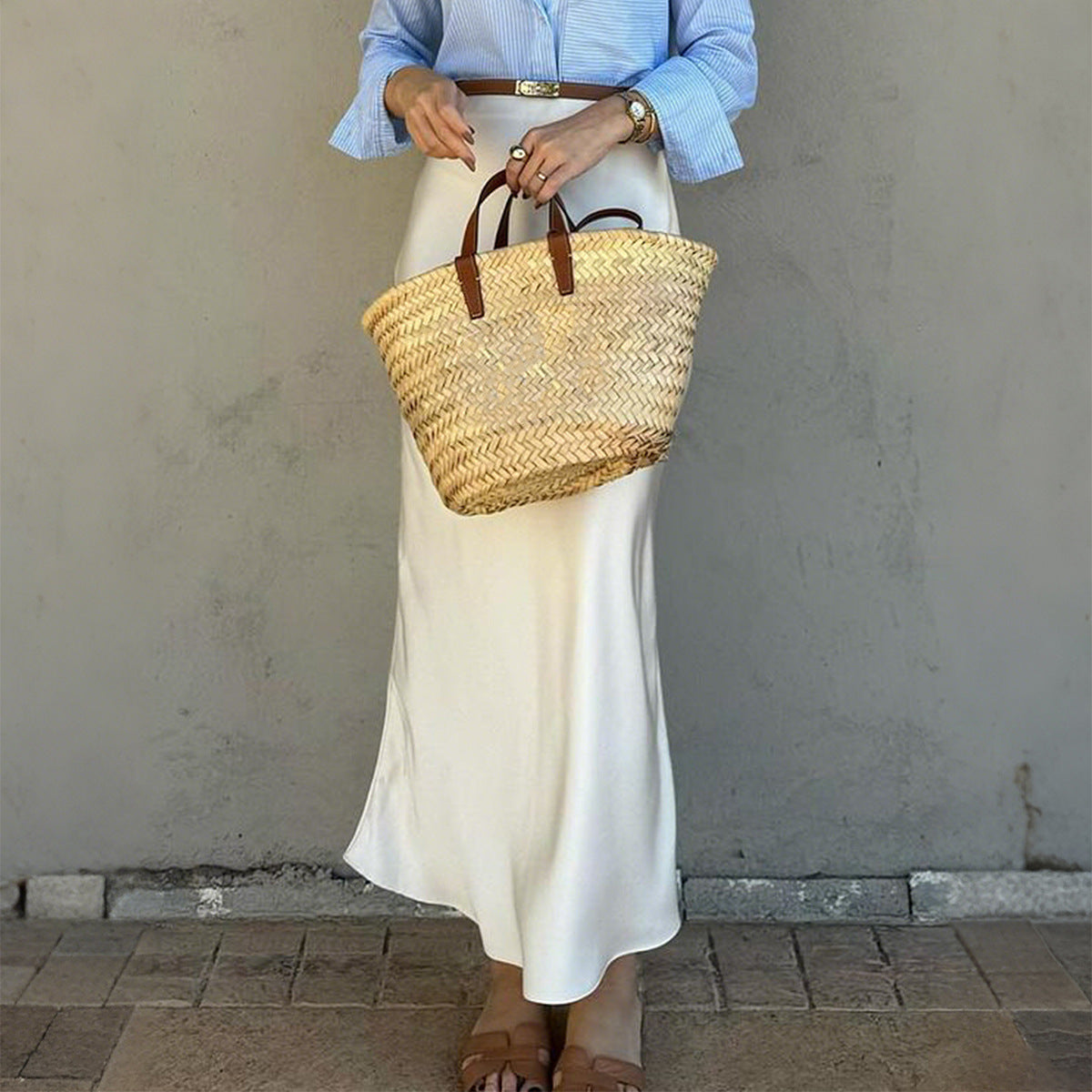 Solid Color Sheath Skirt For Sleek Modern Appeal