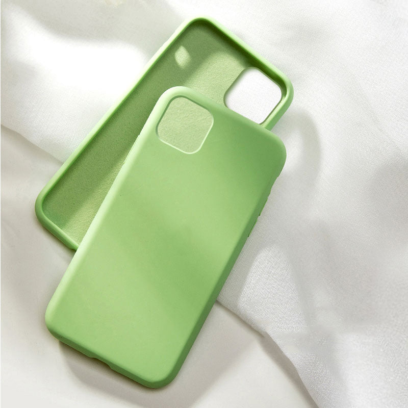 Liquid Silicone Soft Touch Full-Cover Protective Phone Case