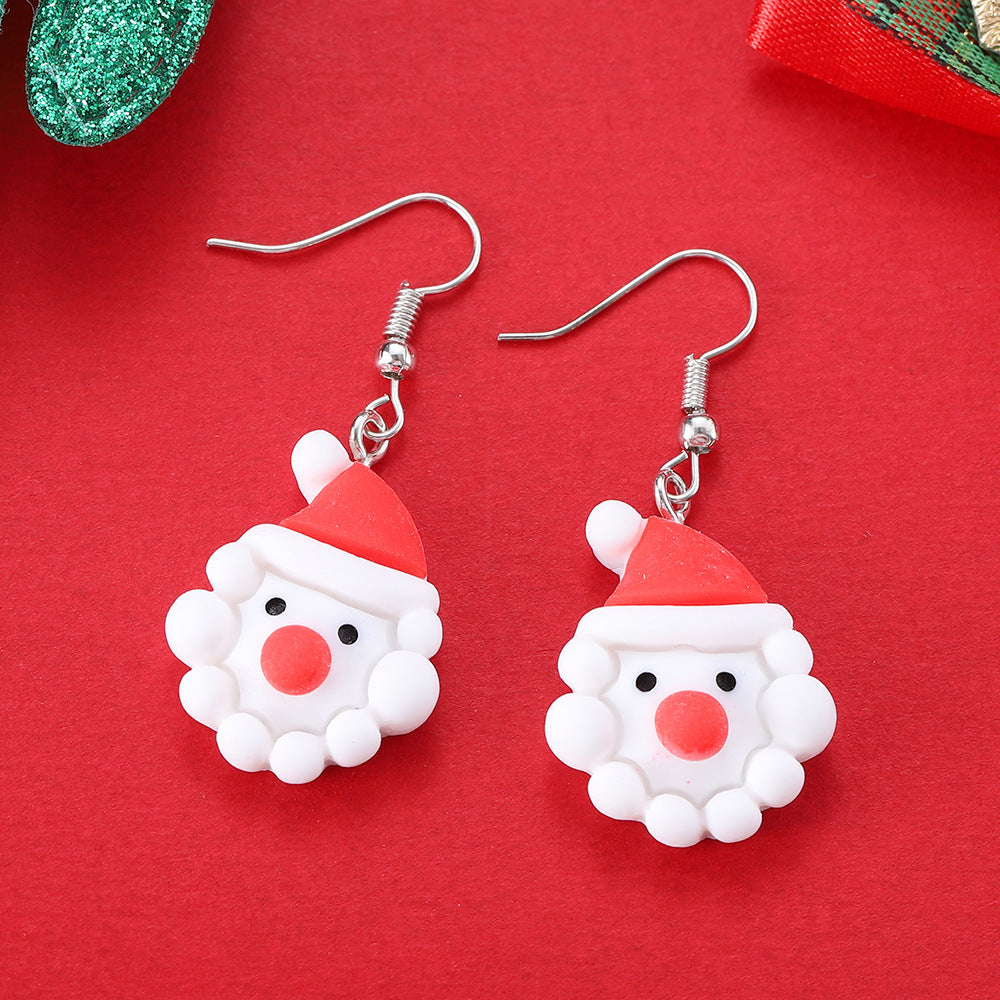 Playful Novelty Fish-Hook Christmas Dangle Earrings for Women & Kids in Assorted Styles