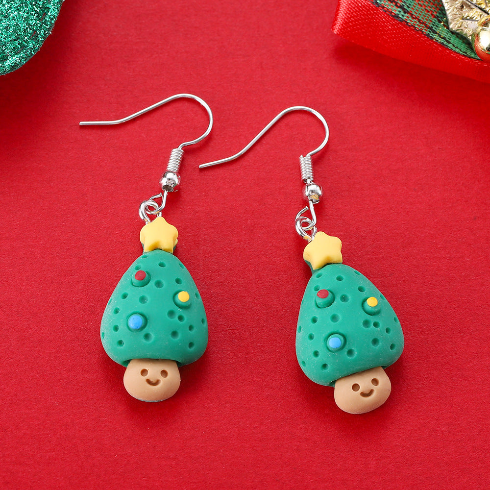 Playful Novelty Fish-Hook Christmas Dangle Earrings for Women & Kids in Assorted Styles