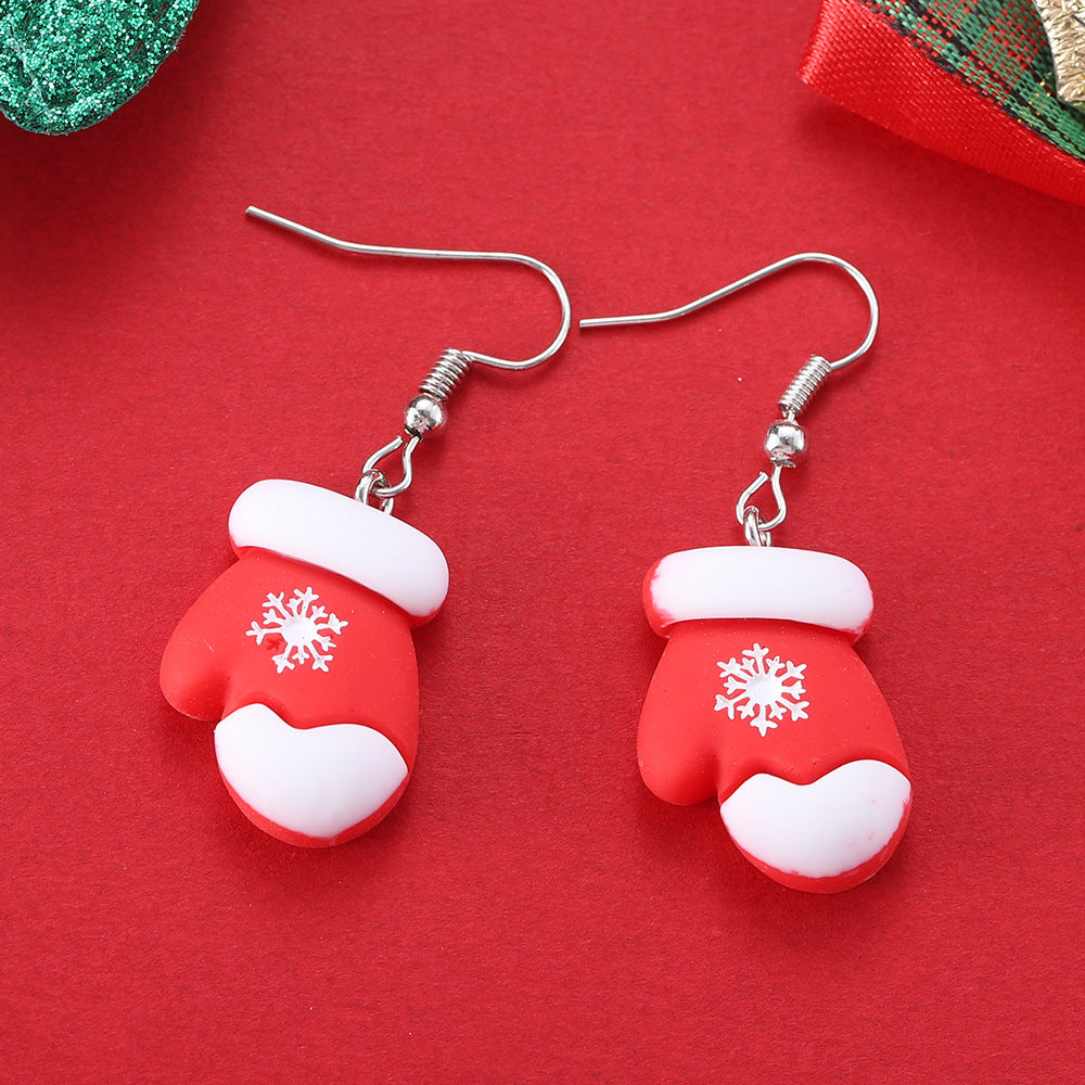 Playful Novelty Fish-Hook Christmas Dangle Earrings for Women & Kids in Assorted Styles