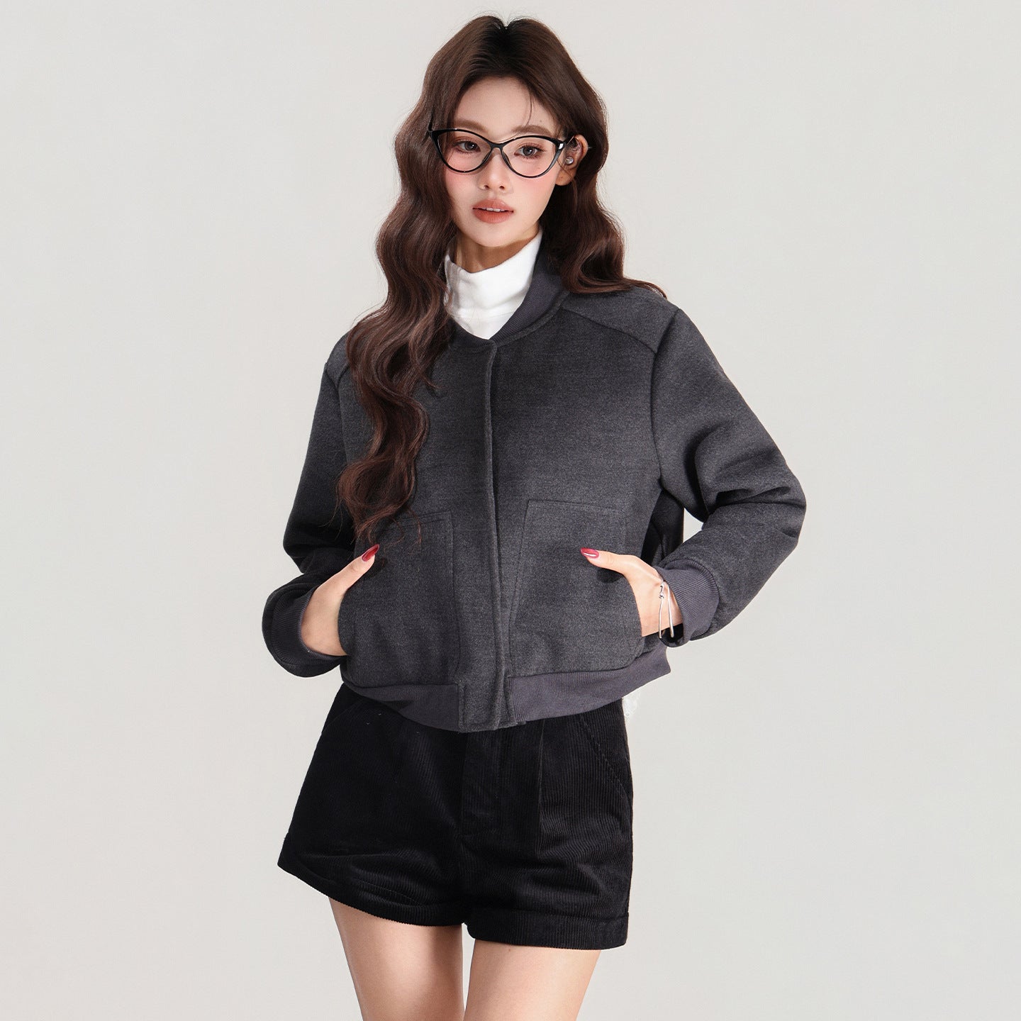 Women's Baseball Jacket Short Coat Autumn And Winter Loose Jacket Top