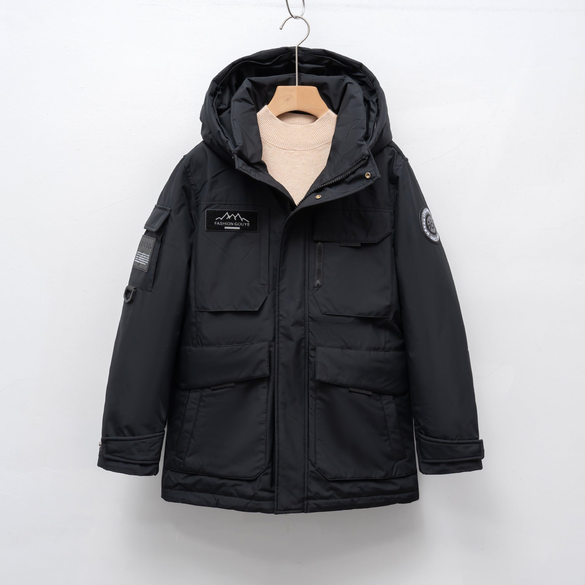 Women's Hooded Workwear Parka Down Jacket For Winter