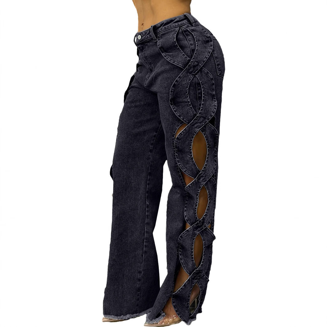 الجينات الجوفاء S-Line Denim مع جاذبية منفعل