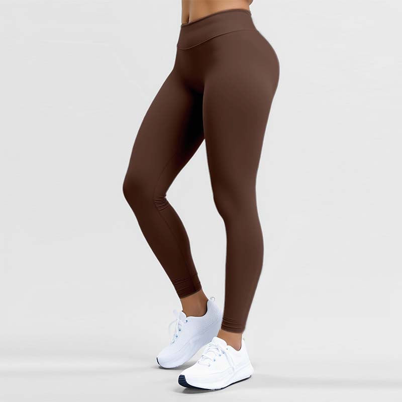 Skin-friendly High-waisted Tummy-control Fitness Leggings