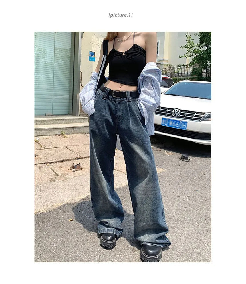 Jeans de pierna ancha con un ajuste relajado