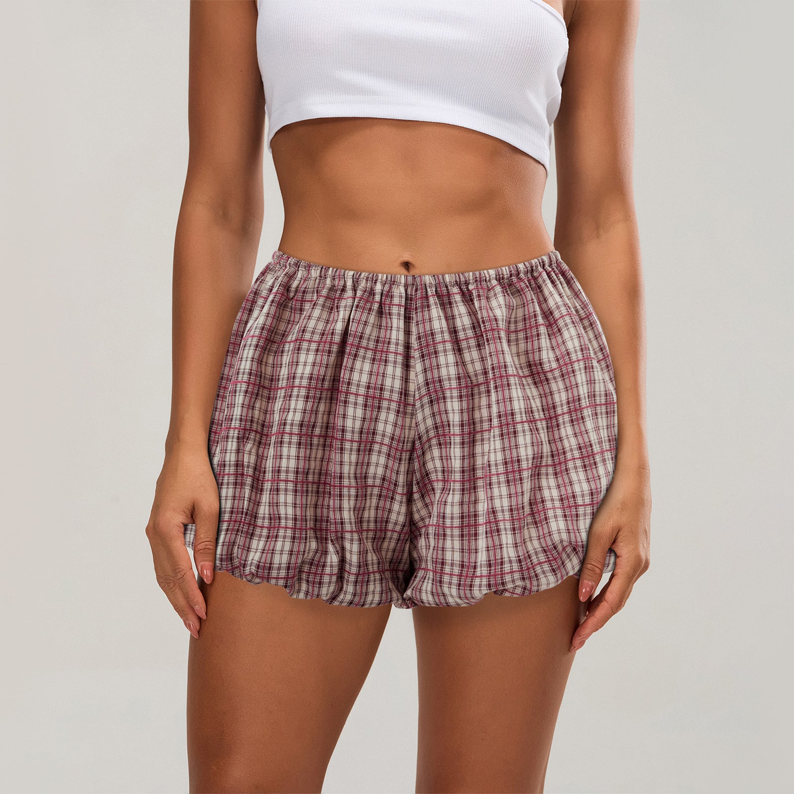 Women's Casual Plaid Shorts