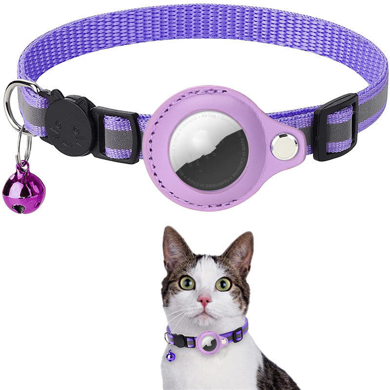Reflective Waterproof Pet Collar With AirTag Holder Case