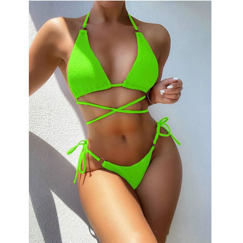 Traje de baño de bikini dividido de mujeres para un verano sin esfuerzo elegante