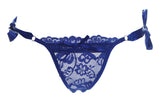 Hip Tie Ribbon Lacy Thong Underwear