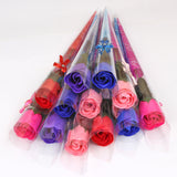 Bouquet de la Saint-Valentin Rose des fleurs artificielles - 12 pcs