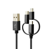 3 in 1 Micro USB Type C 8 Pin Charging Cable - THEONE APPAREL