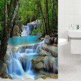 3D Waterfall Water Resistant Bath Curtain - THEONE APPAREL
