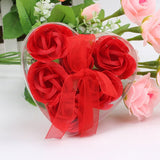 6 Artificial Rose Heart Box with Ribbon - THEONE APPAREL