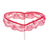 Pearl Strand Lace Ruffle G String