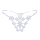 Flower Embroidery Micro Thong Panty