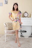 Colorblocked Butterfly Print Nightie - Theone Apparel
