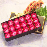 Ti amo 100 pc fiore rosa nella scatola a forma di cuore