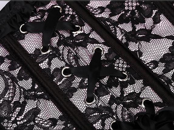 Lacy Cinch Front Corset Top