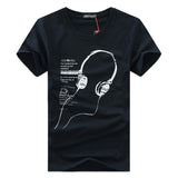 Camiseta con auriculares Music is Life