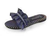 SPARKLE BAND BAND STUD SLIPPERS