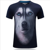 Wolf pup big face short mouw tee