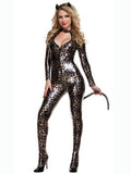 Disfraz de Halloween de guepardo sexy salvaje