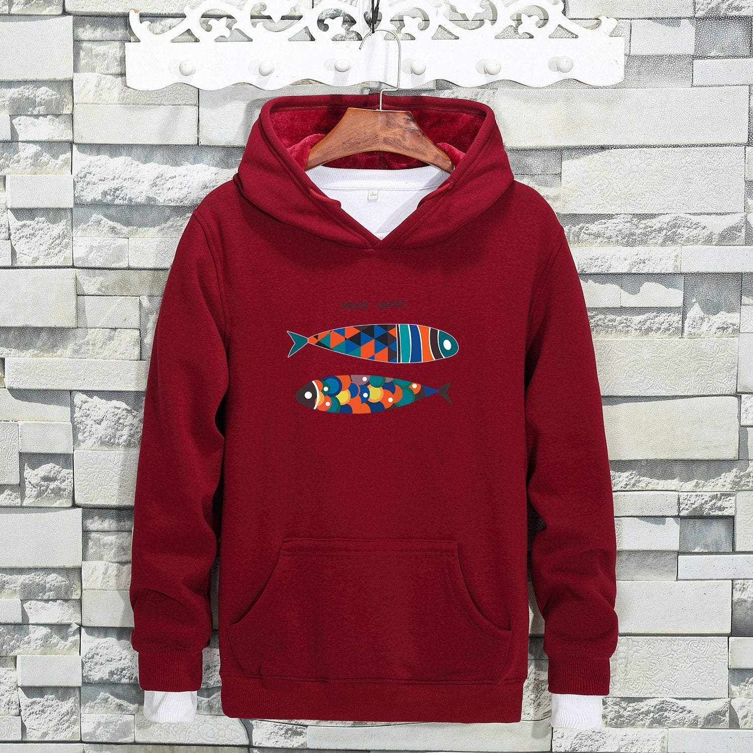 Colorful Tile Two Fish Sweater - Theone Apparel
