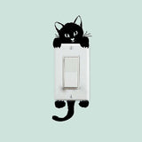 Cute Black Cat Waterproof Room Sticker - Theone Apparel