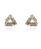 Dazzling Triangle Cutout Stud Earrings - Theone Apparel