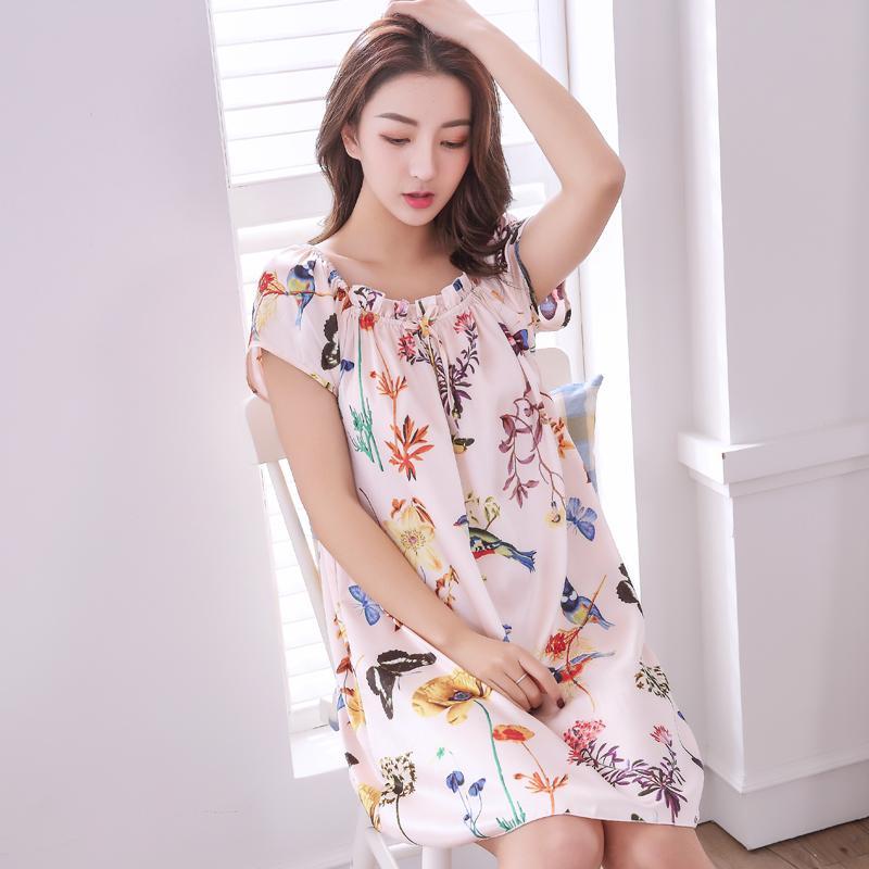 Floral Frenzy Bowtie Nightie Dress-Pattern 7-Theone Apparel