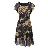 Floral Romance Flutter Sleeve Dress - Theone Apparel